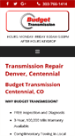 Mobile Screenshot of budgettransmission.com